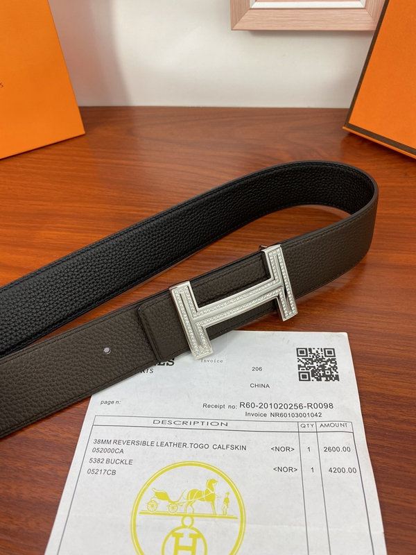 エルメス激安ベルト角部分ディテール